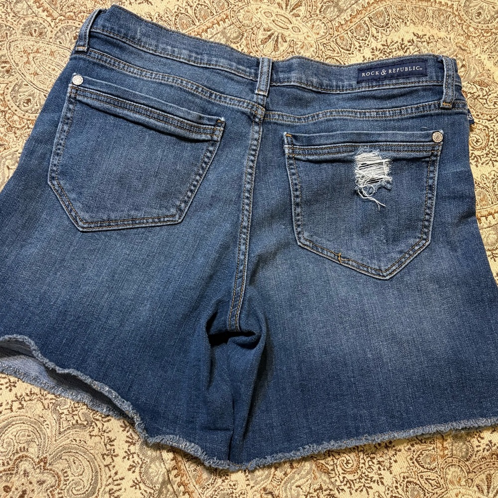 Rock & Republic Distressed Denim Shorts